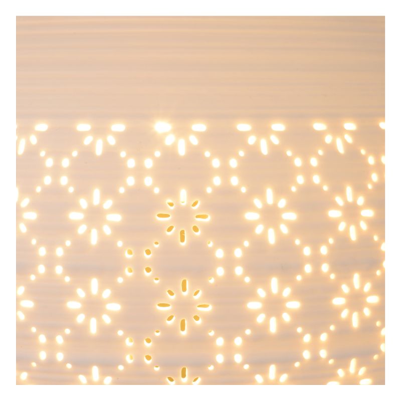 Lucide TIESSE - Stolná lampa - Ø 18,6 cm - 1xE14 - biela